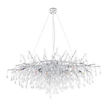 Люстра подвесная 13*G9 3132/26 SP-13 серебро Salice Divinare