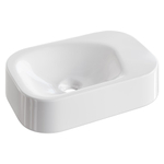 Раковина накладная COLIBRI Corian 480*320*100 White Glossy