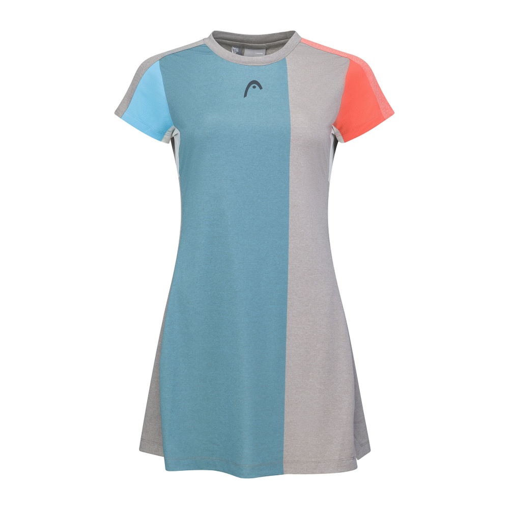 Женская теннисное платье HEAD Tech Dress Women - Blue, Multicoloured