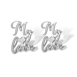 Топпер Мини надпись  "My love"  2шт