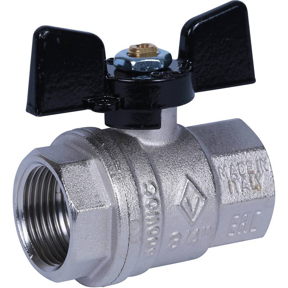 Кран шаровой Bugatti Oregon 3/4" внутренняя-внутренняя (бабочка)