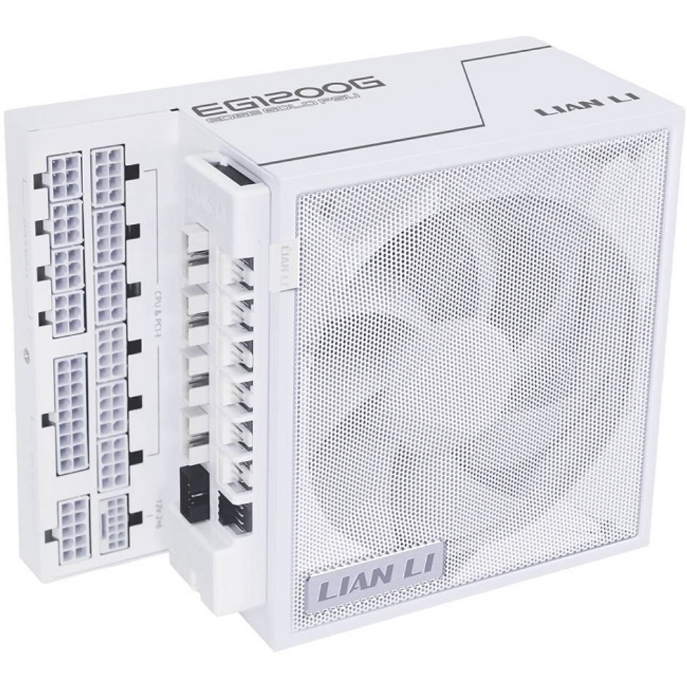 Блок питания Lian Li 1200W EG1200G White, модульный, 16 Pin PCIe 5.1, USB HUB, 80 PLUS Gold (G9P.EG1200G.WH00.RU)