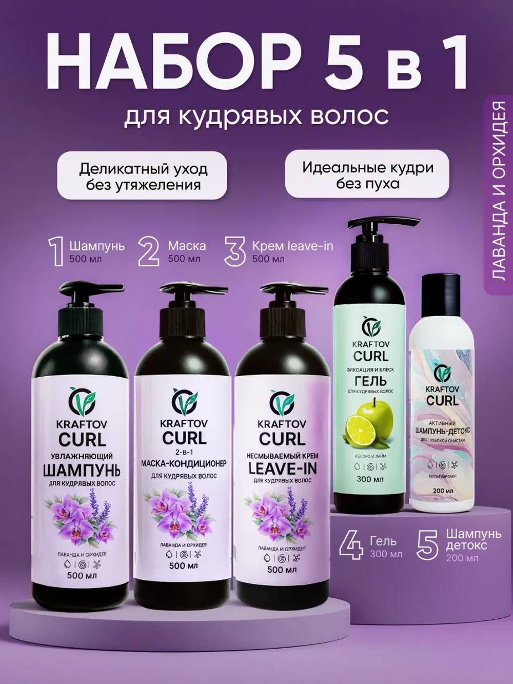 Набор для кудрявых волос