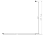 Душевой уголок Vincea Слим-Н (Slim-N) VSR-4SNP1010CLGM, 1000*1000, вороненая сталь, стекло прозрачное