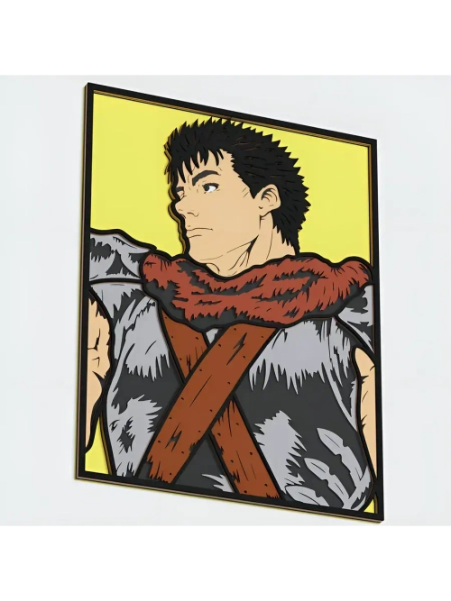 3D Картина по номерам из дерева Гатс, 23x30 см