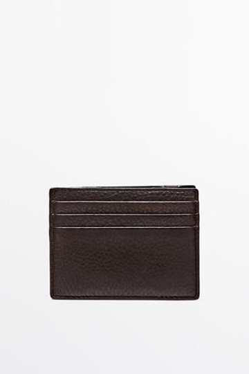 Massimo Dutti Кошелек «magic» из кожи наппа, коричневый