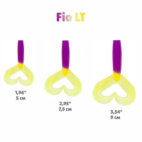 Твистер Helios Credo Double Tail 1,96"/5 см Fio LT 10шт. (HS-27-039)