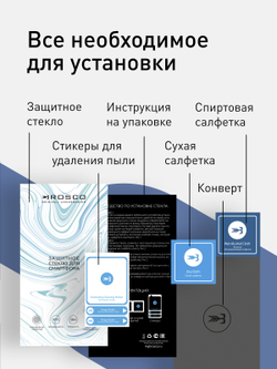 Защитное стекло ROSCO для Huawei P40 lite оптом (арт. HW-P40L-FSP-GLASS-BLACK)