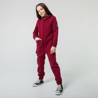Комбинезон с клапаном и капюшоном "Вишня" подростковый