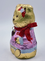 Lindt Teddy Шоколад молочный в форме Мишки, красный/розовый 100 г 1 шт (Германия)