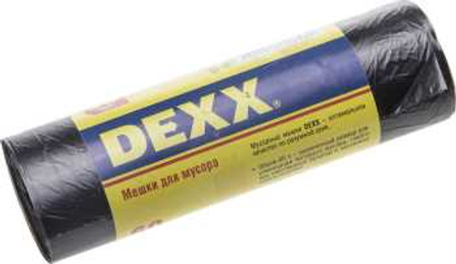 Мешки для мусора, черные 60л, 20шт, DEXX,39150-60