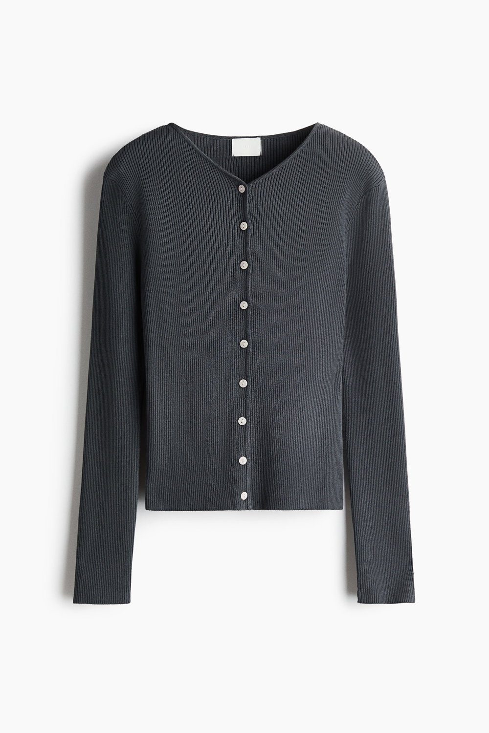 Кардиган в резинку из вискозной смеси - H&M