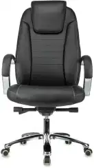 Кресло руководителя Бюрократ T-9923SL черный кожа крестов. металл хром