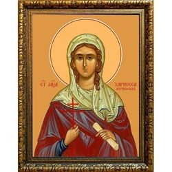 Хариесса Коринфская мученица. Икона на холсте.