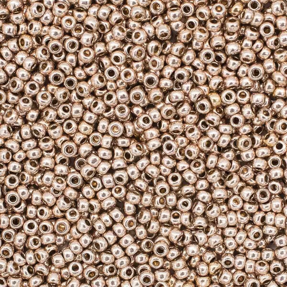 Бисер Preciosa Solgel metallic 10/0 (2.3 мм), 100 г (5х20 г), круг.отв.