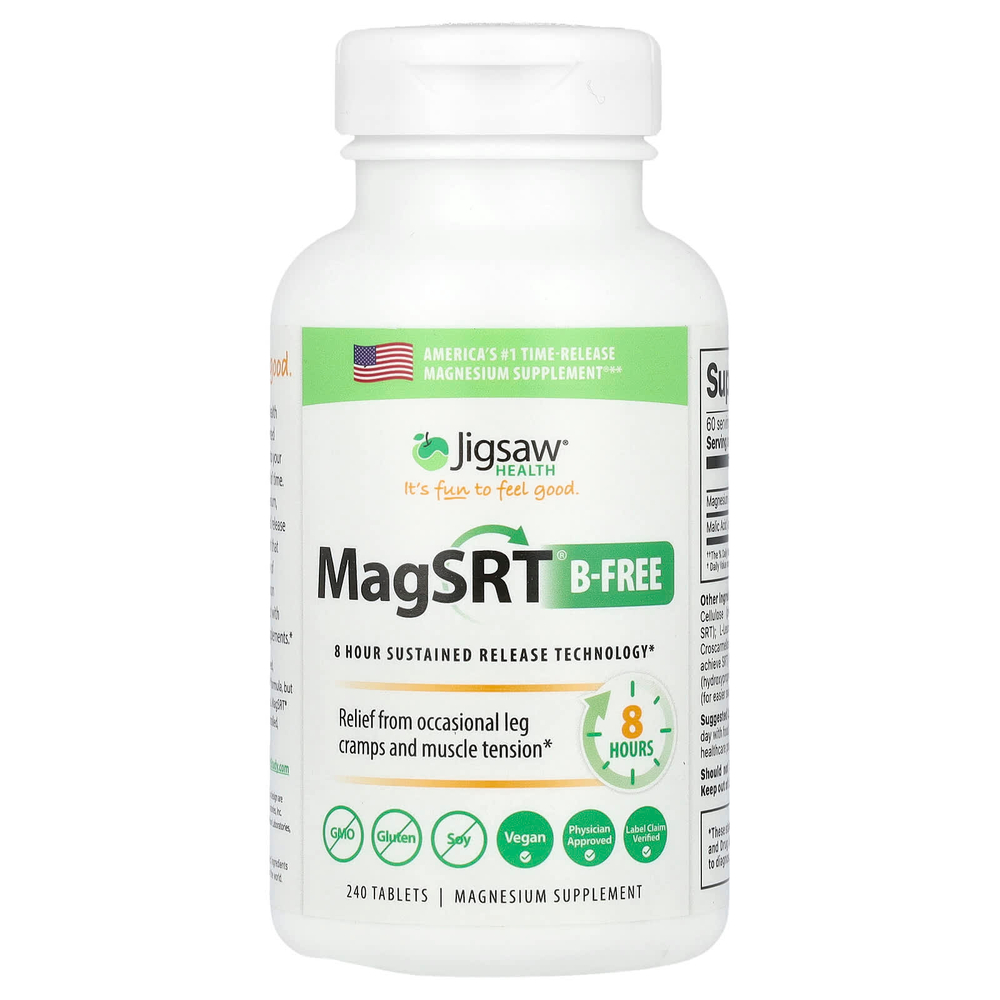 Jigsaw Health, MagSRT®, магний без витаминов группы B, 240 таблеток