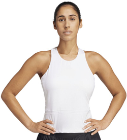 Женский топ теннисный Adidas Climacool Mid-Length Y-Tank - white