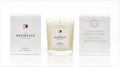 Свеча ароматическая Bergamot Geodesis Белый