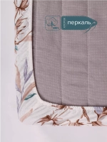 Простынь на резинке 140х200 хлопок Марокко перкаль