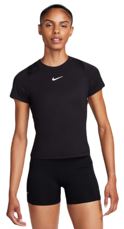 Женская теннисная футболка Nike Court Dri-Fit Advantage Top - черный