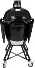 Керамический угольный гриль Primo Round Large All-In-One, 47 см, с ножками и столиками