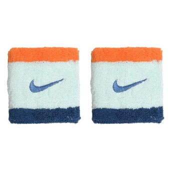 Напульсник теннисный Nike Swoosh Classic 2P - orange/mint/teal