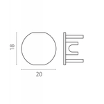 Заглушка для трека Lightstar Linea 506467
