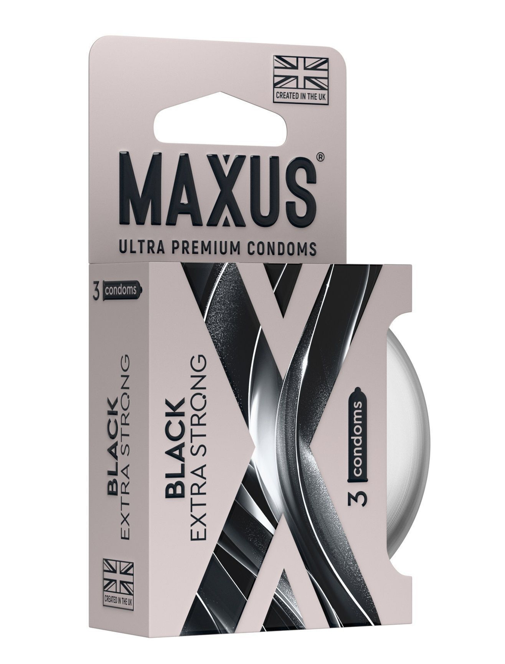 Презервативы MAXUS Extra Strong утолщенные №3 (черные) 7783mx