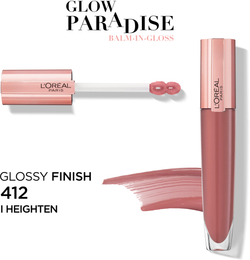 L’Oreal Paris Glow Paradise Balm in Gloss - Блеск для губ с гиалуроновой кислотой оттенок 412 I Heighten, 7 ml