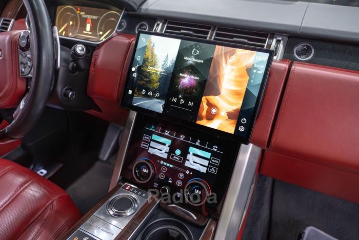 Магнитола для Range Rover 4 2012-2016 (BOSCH) - RDL-1368-B монитор 13.3" на Android 13, Быстрая, CarPlay, 4G SIM-слот
