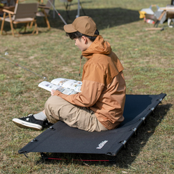 Кровать складная Naturehike односпальная XJC05, черная (NH20JJ001)