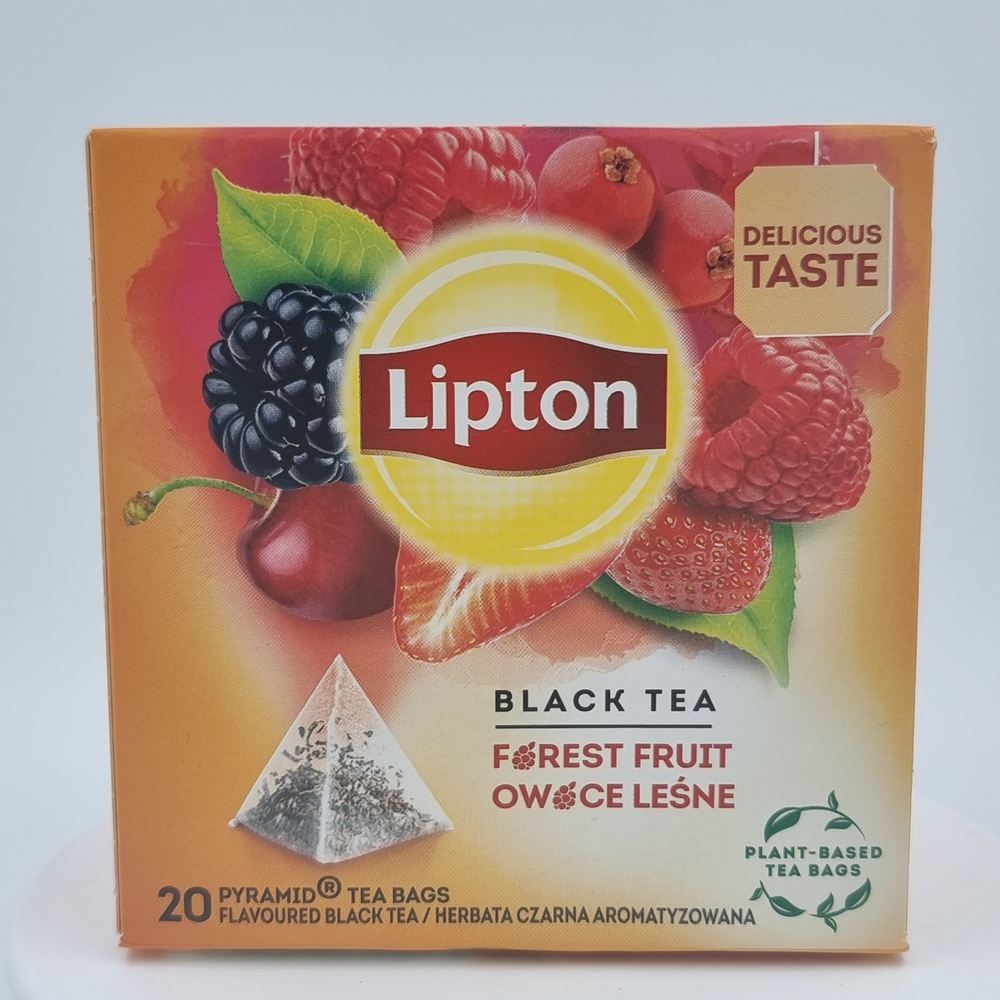 Чай черный Lipton со вкусом лесных ягод (20 пирамидок) 34 г (из Эстонии)