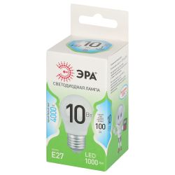 Лампа светодиодная ЭРА GREEN LINE LED P45-10W-840-E27 GL 10Вт шар яркий белый свет E27 | Лампы cветодиодные Шар (G/P)