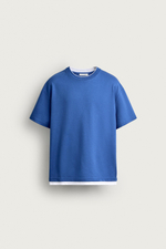 ФУТБОЛКА RELAXED FIT С КОНТРАСТНЫМИ ДЕТАЛЯМИ — ZARA