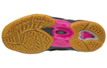Mizuno Wave Artemis 4 Mid Slip Resistant Abrasion Resistant Mid top Volleyball Shoes Women"s Black Silver Pink