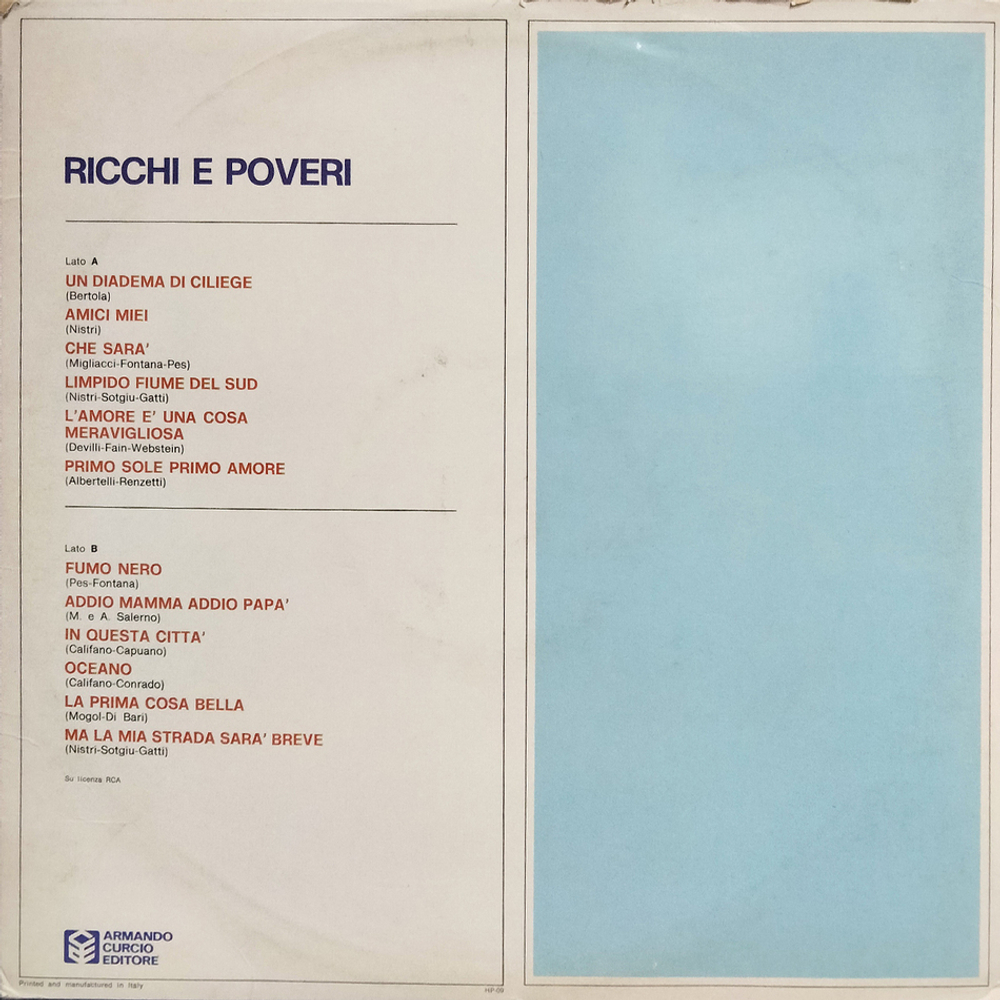Ricchi E Poveri / Ricchi E Poveri (LP)