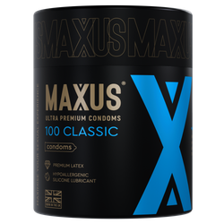 Презервативы MAXUS Classic №100 в железном кейсе, классические X-edition, 100 шт