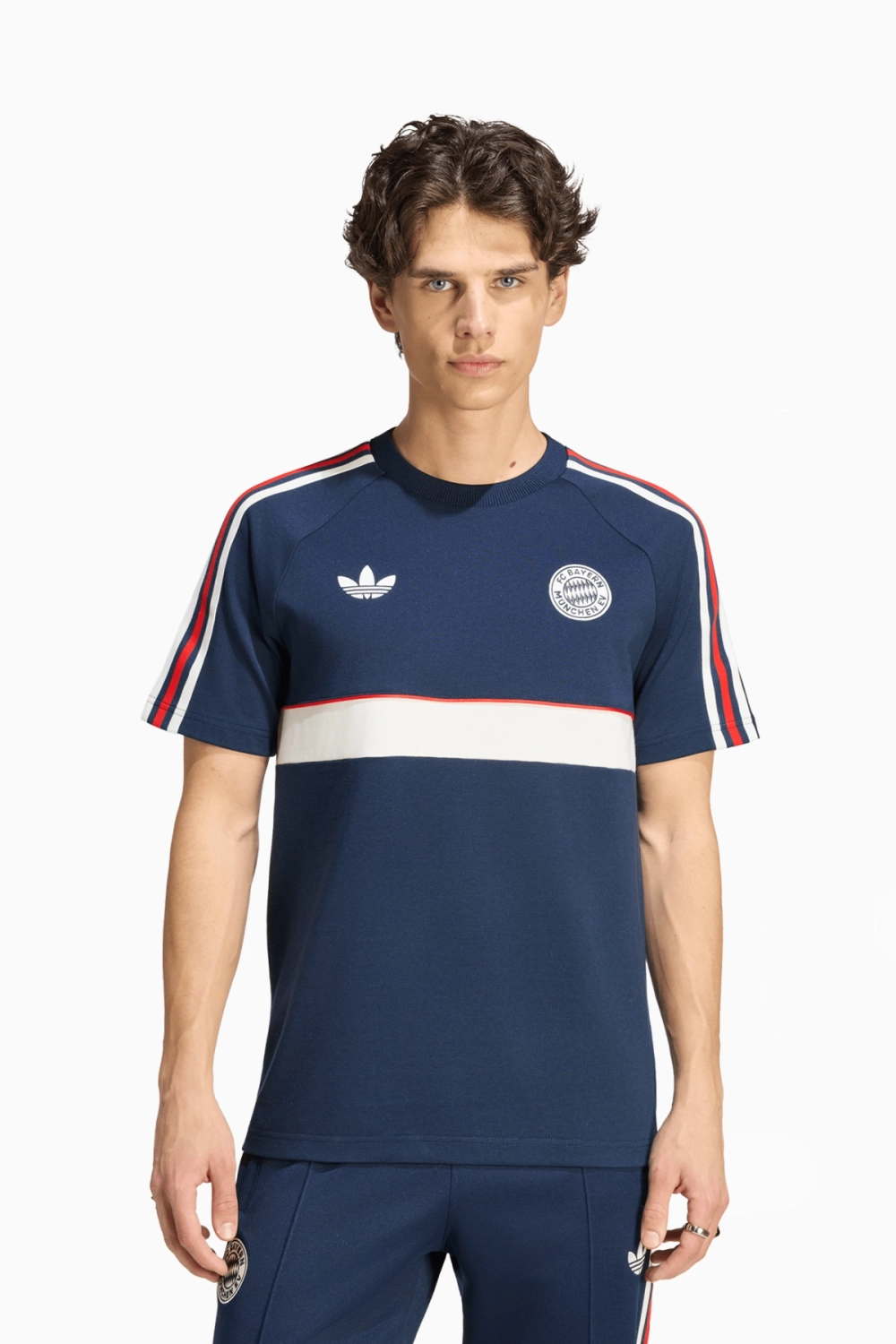 Футболка adidas Originals FC Bayern 26/27 Tee - темно-синий
