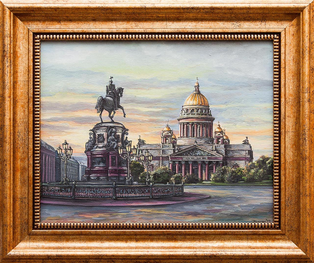 Картина маслом "Исаакиевский собор" Покровский
