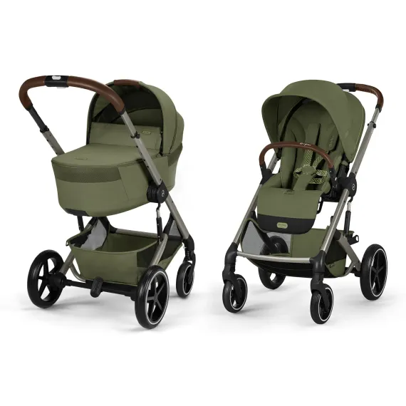 Детская коляска Cybex Balios S Lux TPE 2 в 1 Moss Green