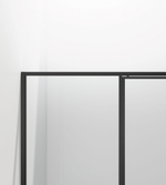 Душевой уголок Слим 8мм (Slim 8mm) VSR-4SLP9012CLB, 1200*900, черный, стекло прозрачное,