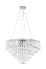 Люстра подвесная NewRgy 2785R/14A CHROME+CLEAR, 14×40 Вт, хромированная и прозрачная