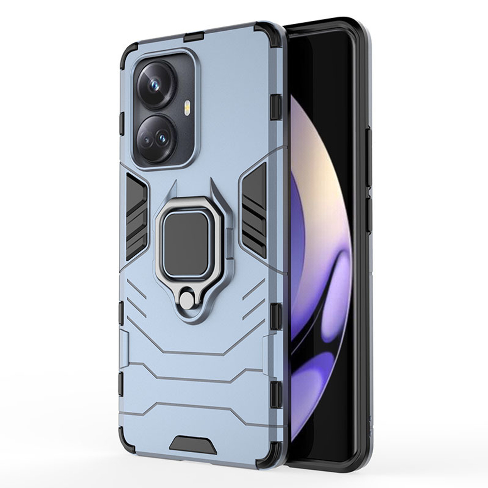 Противоударный чехол с кольцом Panther Case для Realme 10 Pro+ 5G