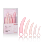 Набор из 5 диляторов разного размера Silicone Dilator Kit 5-Piece Set (Цвет: телесный с розовым)