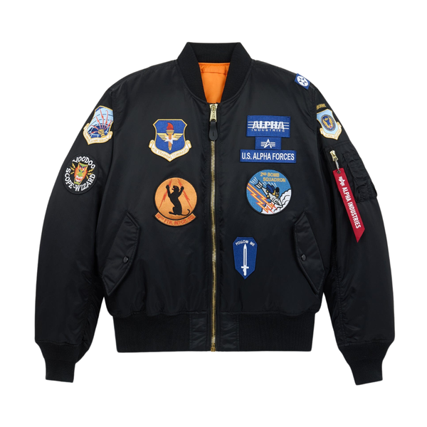 Бомбер Alpha Industries MA-1 Squadron Bomber Jacket Black (Черный)