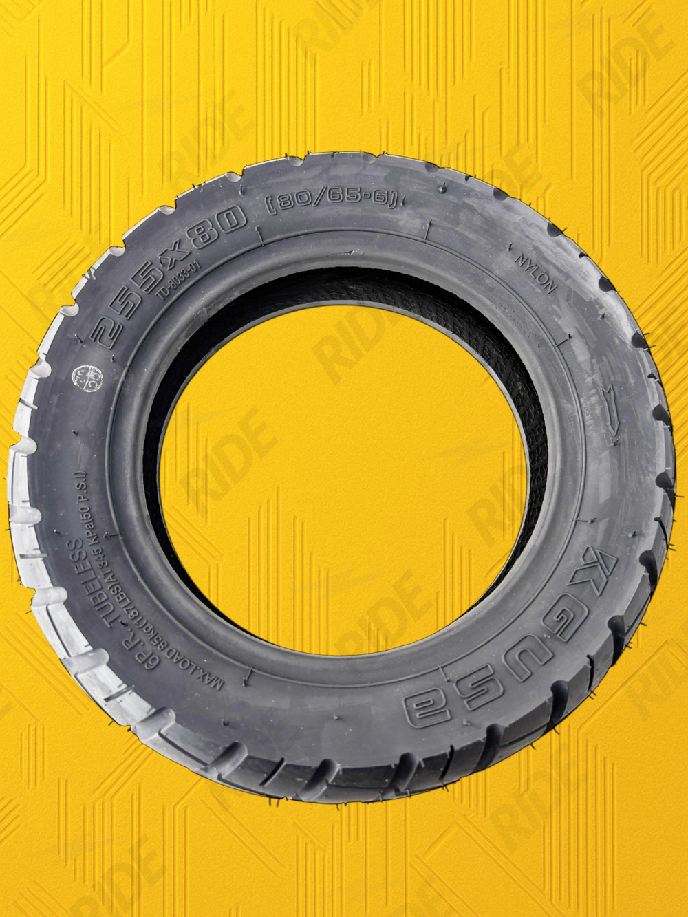 Покрышка 255x80 (80/65-6) для электросамоката Kugoo Kirin G2 Max, G3 Pro