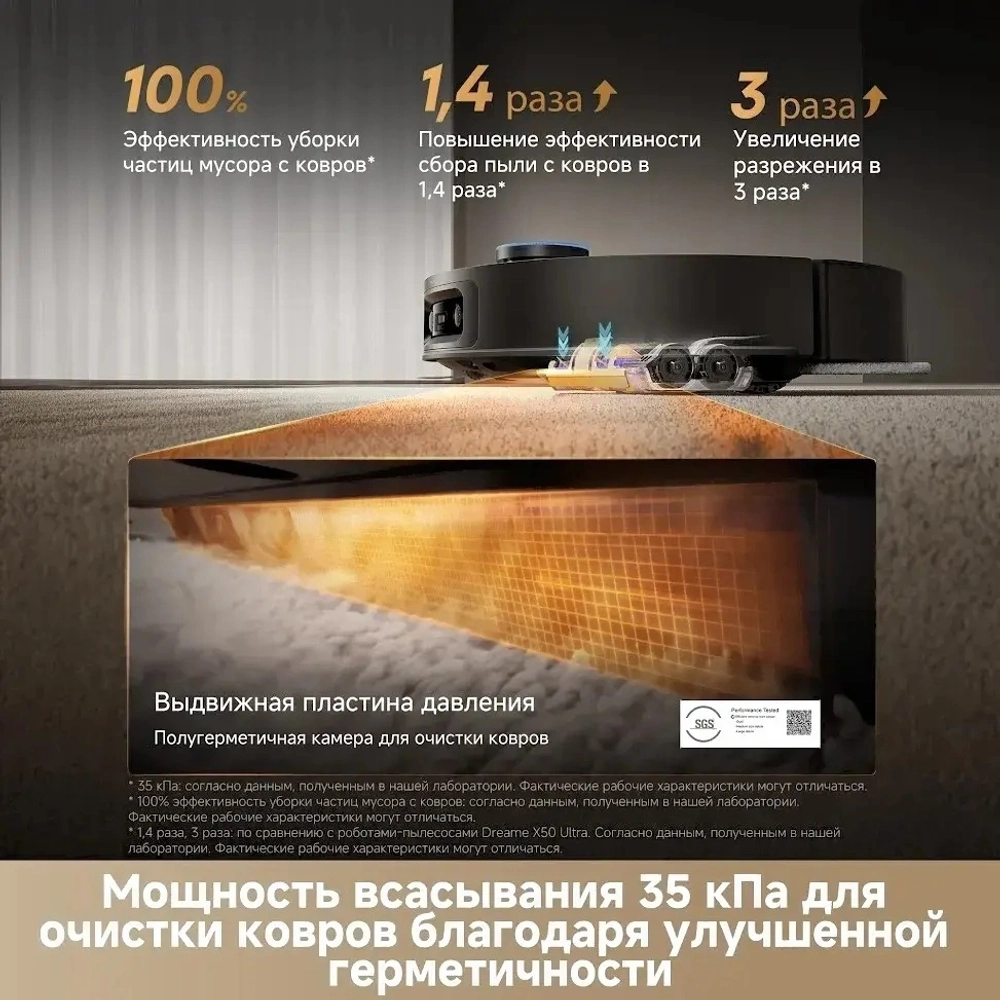 Робот-пылесос Dreame X60 Master (RLX88DE) Black