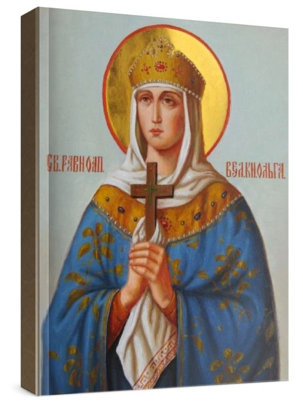 Ольга, княгиня (рукописная икона)