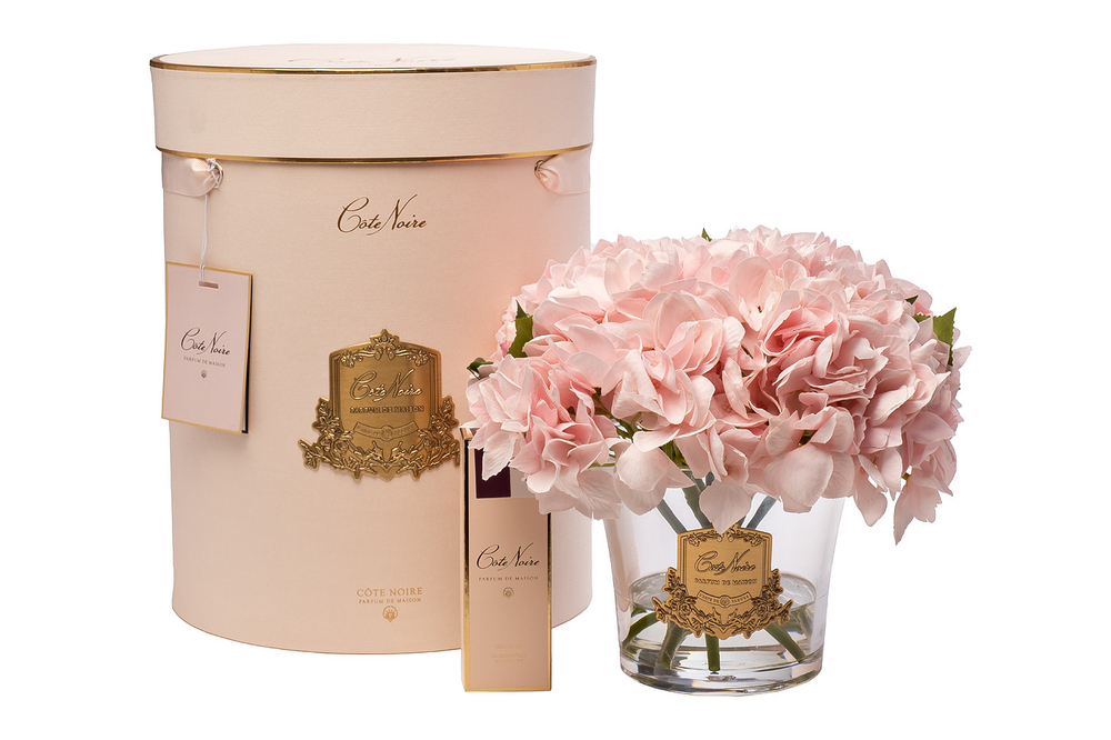 Диффузор Cote Noire Hydrangea&Rosebud pink + 2 спрея White Gardenia+Rose oud 10ml Garda Decor