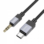 Аудио кабель AUX для Type-C Hoco UPA32B (black)